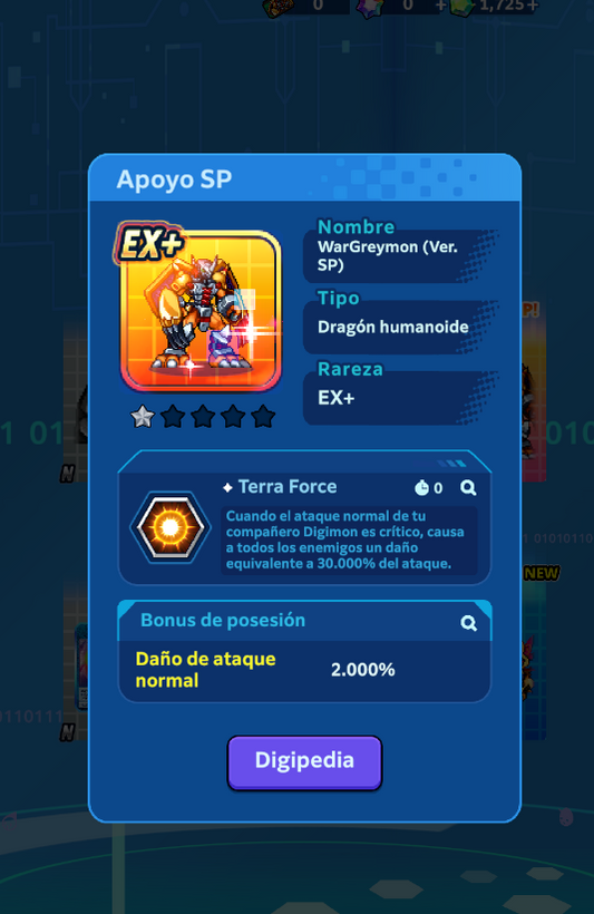 [Nivel 2] WarGreymon (Ver. SP) CUENTA INICIAL | Digimon UP Reroll cuenta
