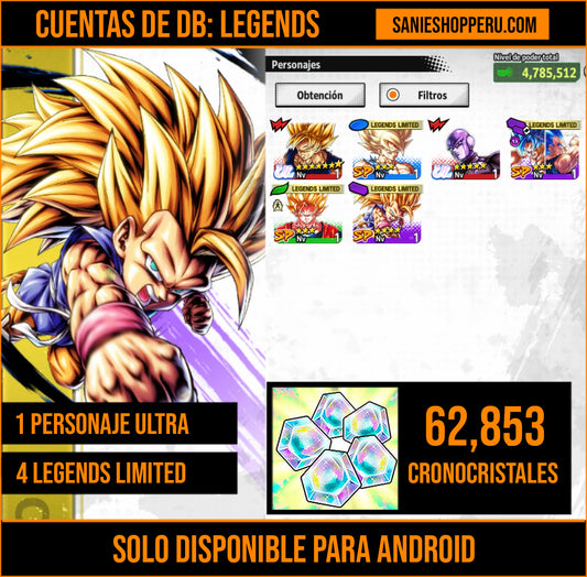 [Solo Android] ⭐️HIT ULTRA⭐️ + 💎62,853 Cronocristales💎 + 4 LL