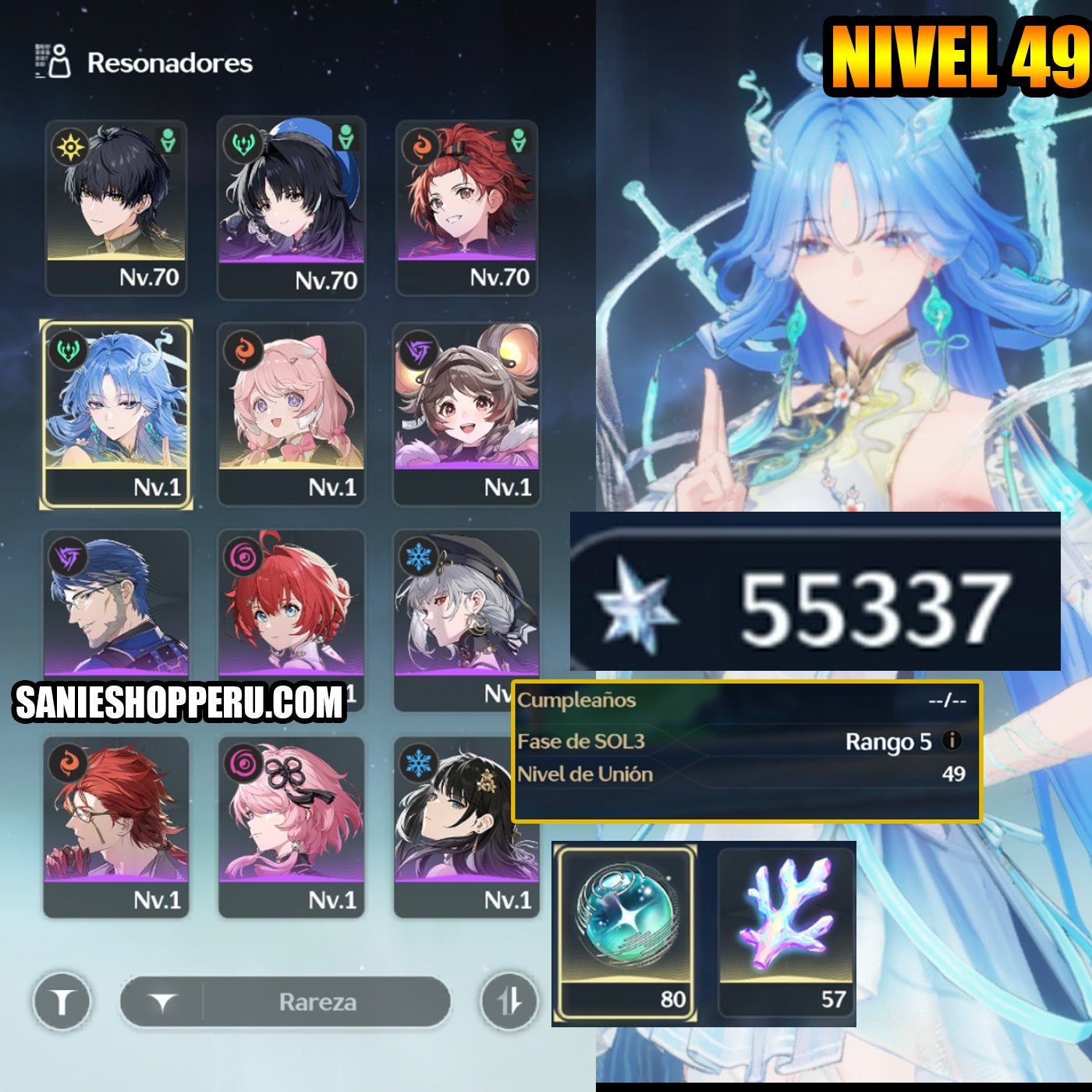 SERVER AMERICA Nivel 49 +55337 Astritas + Qingxiao + Encore