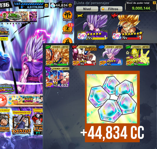 [Solo Android] GOHAN BESTIA ULTRA + 44,834 Cronocristales💎