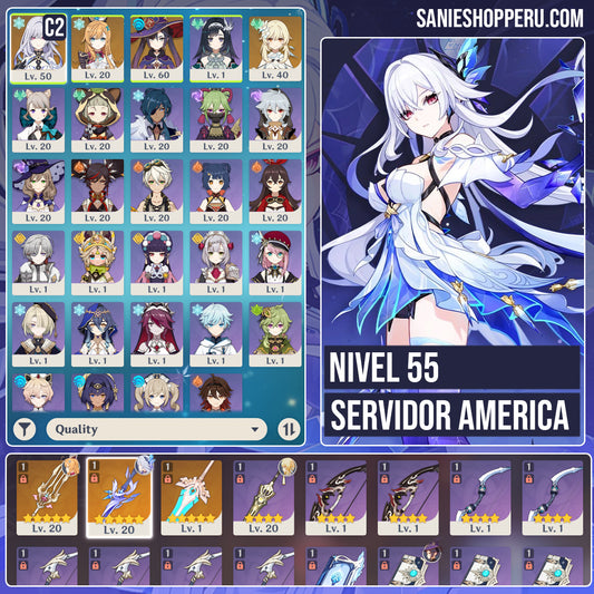 [Nivel 55] ⭐️ Skirk C2 + Arma + Escoffier + Arma