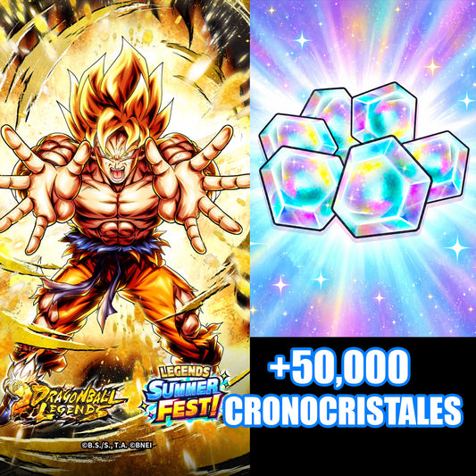 [Android] + 50,000 cronocristales + Goku Ssj LR | DRAGON BALL Legends Cuenta