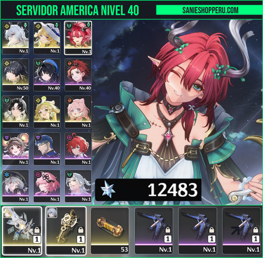 [Nivel 40]✔️Cumpleaños libre | 12483 Astritas 💎| Zani + Arma 5⭐+ Phoebe + Arma 5⭐+ Ciaccona + Jianxin + Veritas + Encore | Wuthering Waves Cuenta reroll