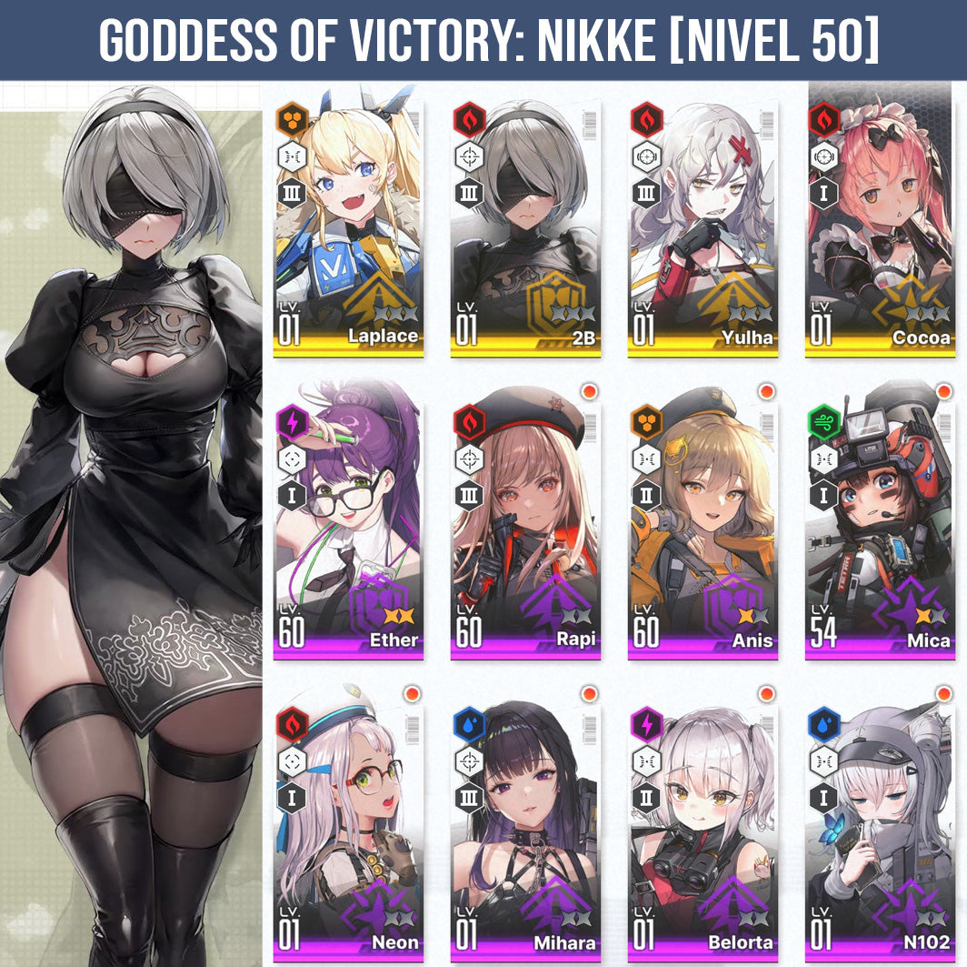 [Nivel 50] ✨ 2B + Laplace + Yulha + Cocoa