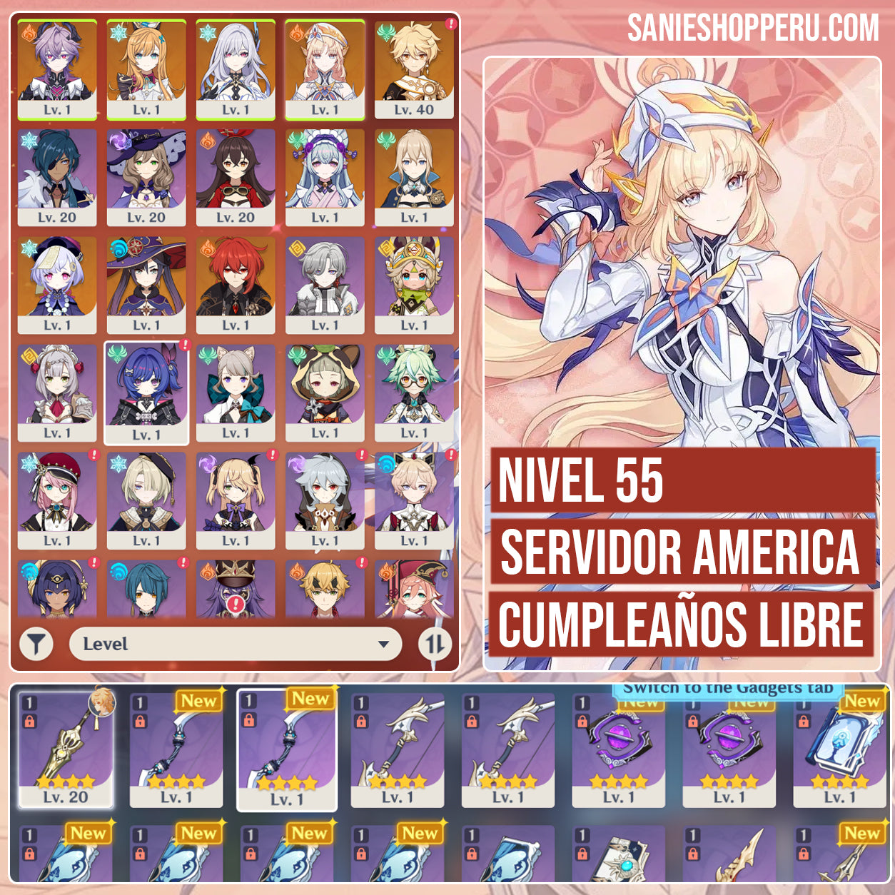 [Nivel 55] ⭐️ Durin + Escoffier + Skirk + Nicole