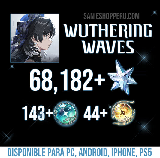 [Nivel 40+] Cumpleaños Libre ✅ | 68,182 Astritas 💎 + 143+ Marea brillante⭐️ + 44+ Marea radiante⭐️ | Cuenta Reroll Wuthering Waves