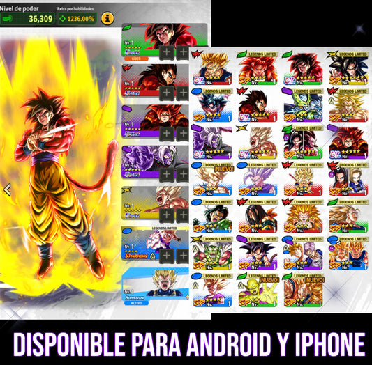 [Android & iPhone] LL SSJ2 Gohan + SSJ4 Goku ULTRA + SSJ4 Vegeta ULTRA + Zamasu ULTRA + SSJ GOKU NAMEK ULTRA + GOGETA SSJ4 ULTRA + 21 LL