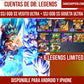 #cuenta 320 [Android y Iphone] ⭐️SS GOD SS VEGITO (UL) + SS GOD SS GOGETA (UL) + 6 LEGENDS LIMITED
