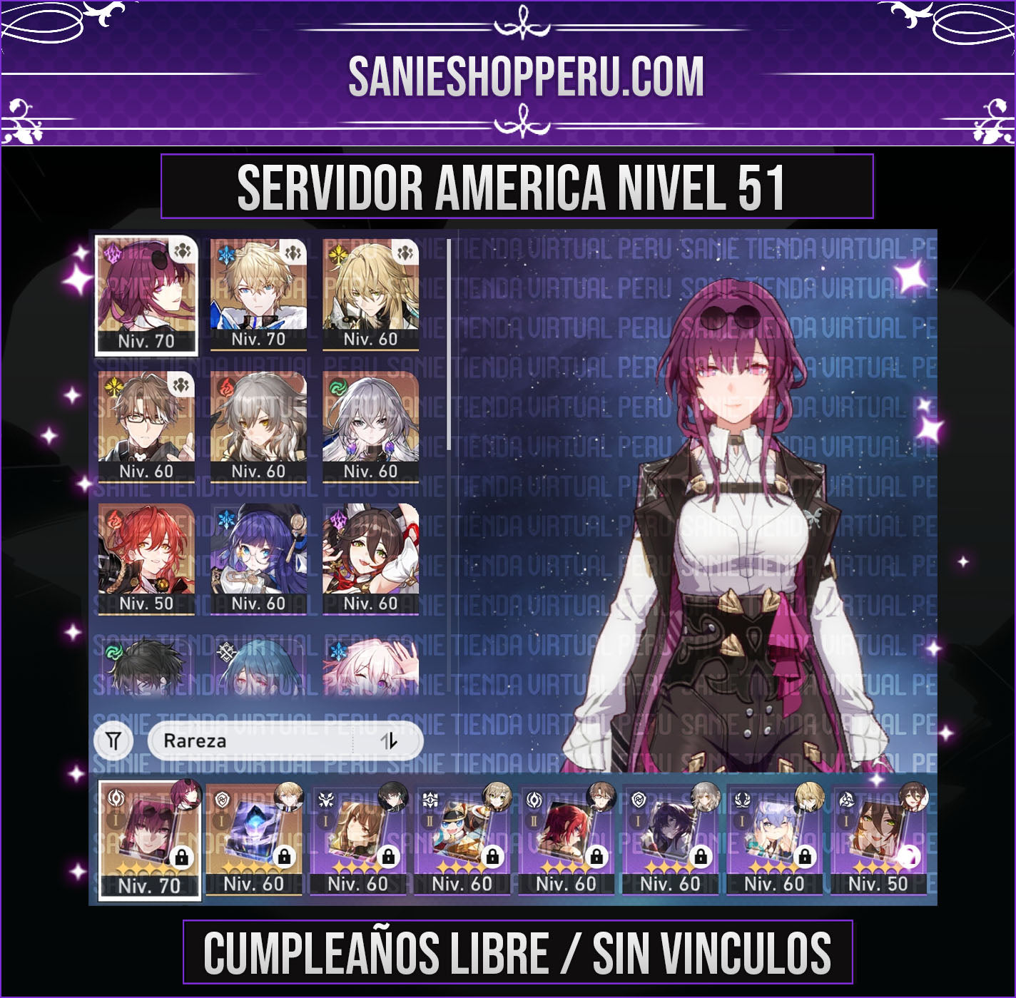 [Nivel de Trazacaminos 51] Kafka, Luocha, Gepard, Welt, Bronya, Himeko, Solo hay que Esperar, La Textura de los Recuerdos