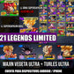 [Android & iPhone] TURLES ULTRA + MAJIN VEGETA ULTRA + LL SUPERSAIYAJIN GOKU + LLGOKU SUPERSAIYAJIN DIOS + 21 LEGENDS LIMITED