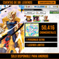 [Android] 50,416  Cronocristales 💎|  ⭐️ Majin Vegeta [ULTRA] | ⭐️ 1 Legends Limited | Dragon Ball: Legends Cuenta Reroll