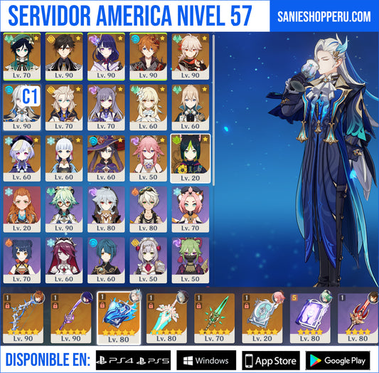 [AR 57] ⭐️Neuvillette C1 + Venti + Zhong Li + Raiden Shogun + Tartaglia + Kazuha + Albedo + Ayaka + Yae Miko + Jean C1 + Keqing + Qiqi + Mona + Tighnari + Aloy