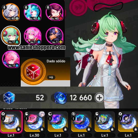 [Lvl 26] Iroi + 12660 Arolitas💎 + 58 dados 🎲|SERVER AMERICA | Neverness to Everness NTE Cuenta reroll