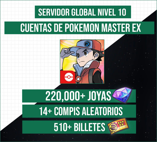 [Servidor Global Nivel 10] Pokemon Masters EX 250,000+ Joyas
