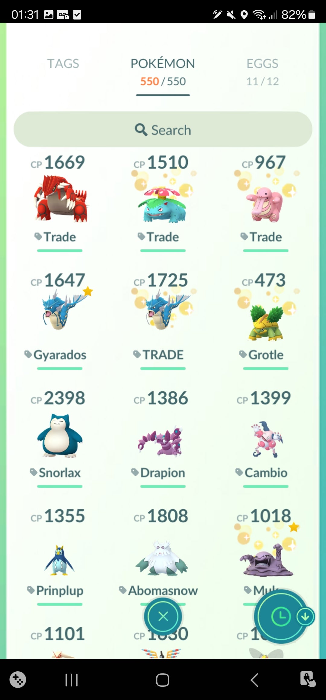 [Nivel 34] ✨ Legendarios: 72 ✨ Pokemon Shiny: 25