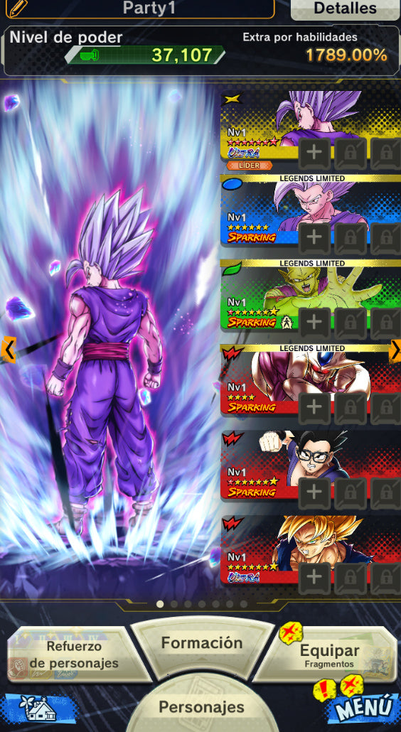 [Android & iPhone] ⭐️ GOHAN BESTIA 7 ESTRELLAS ROJAS ⭐️ +5 LL