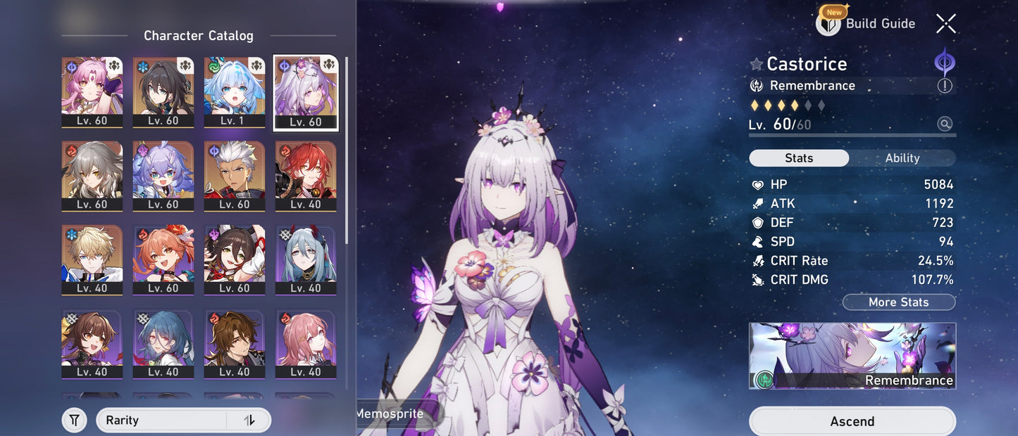 [TL 46] ⭐️Castorice + Cono + Cerydra + Ruan Mei + Fu Xuan + Archer + Bailu + Himeko + Gepard