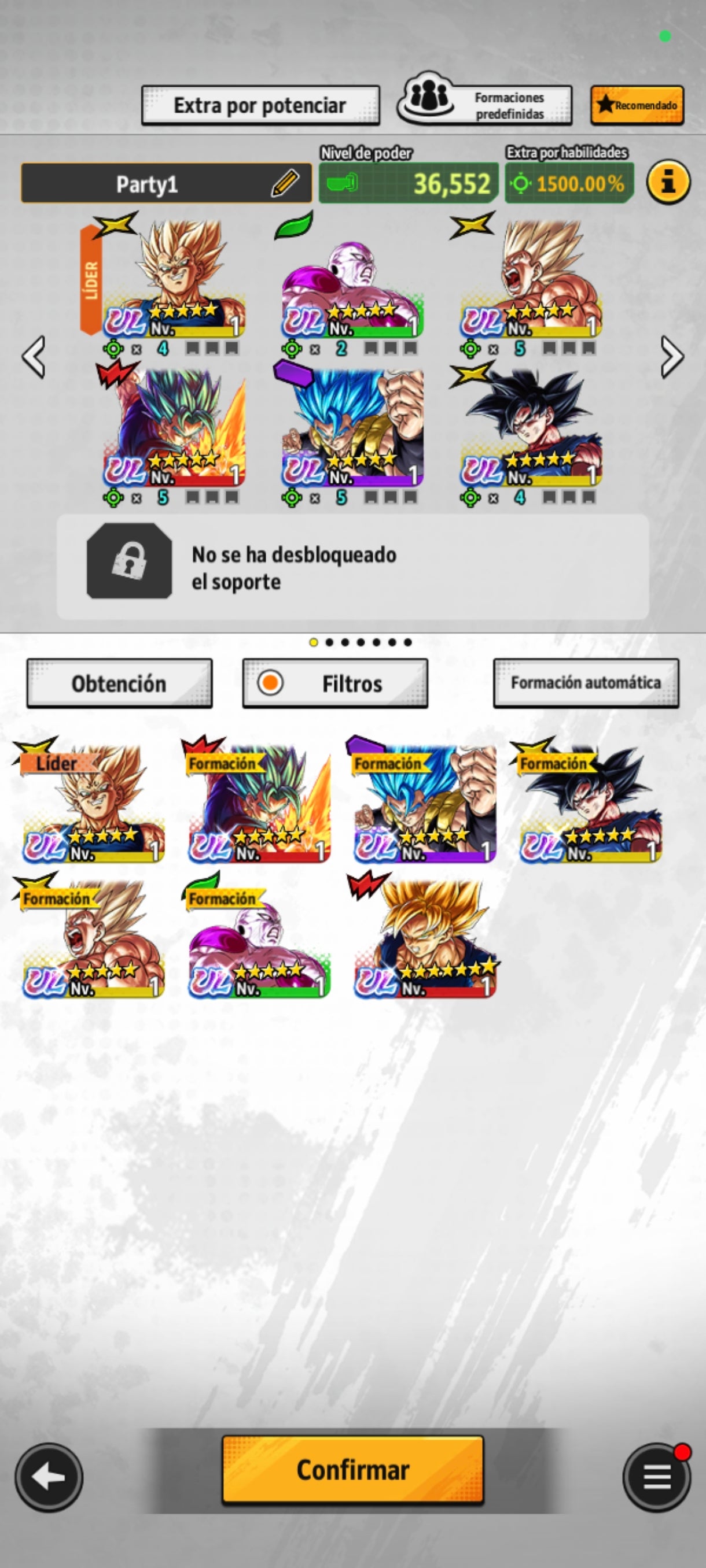 [Android & Iphone] ⭐️ 6 ULTRAS — Majin Vegeta + SS Dios SS Vegetto + SS Dios Gogeta + Pre-Ultra Instinto Goku + SS Goku + Forma Final Freezer