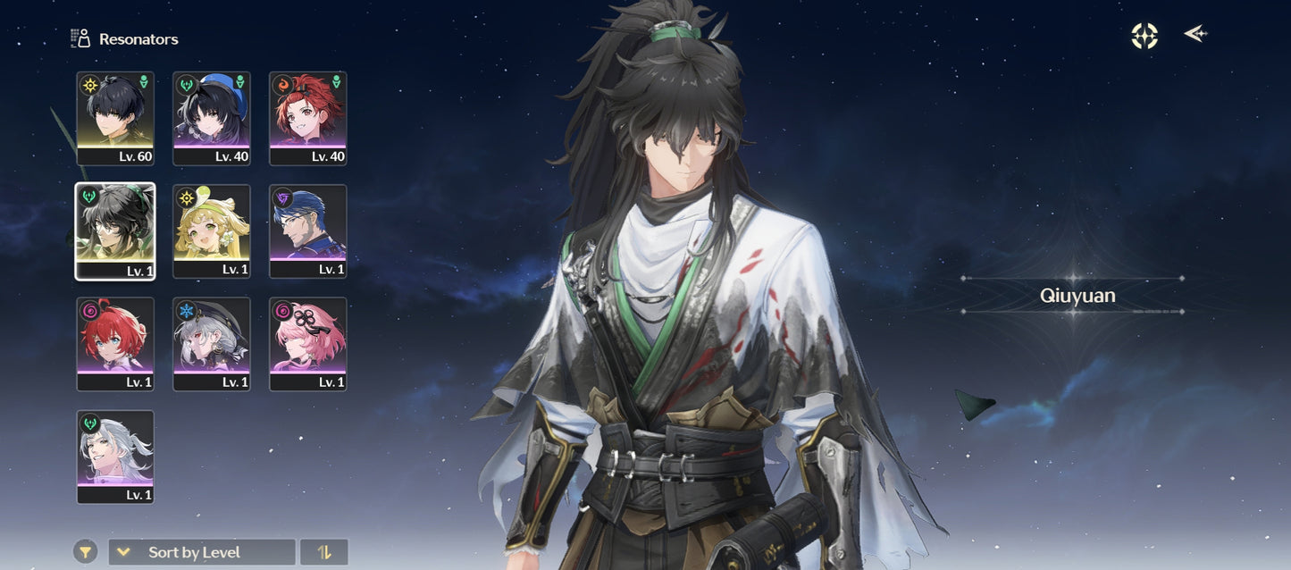 [Nivel 40] 25,646 Astritas 💎 | Qiuyuan + Arma | Wuthering Waves Cuenta Reroll