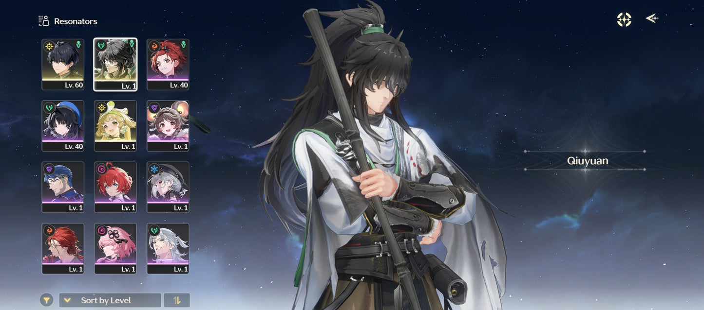 [Nivel 41] 32,265 Astritas 💎 | Qiuyuan + Arma | Wuthering Waves Cuenta Reroll