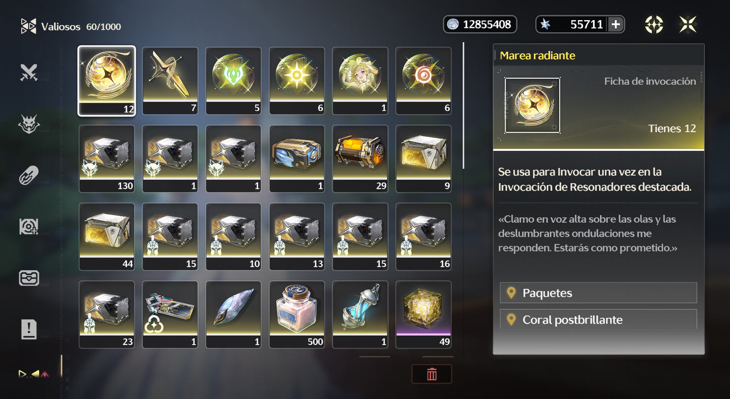 [Nivel 46] 55,711Astritas 💎+ Mornye + Verina C1 + 12 MAREA RADIANTE + 7 MAREA DE FORJA