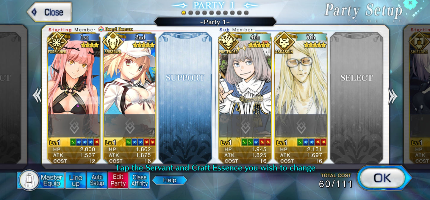 Ftgo Global✨1034+ Saint Quartz💎|#2 Tezcatlipoca (A) + Oberon + Altria Caster | Cuenta Avanzada