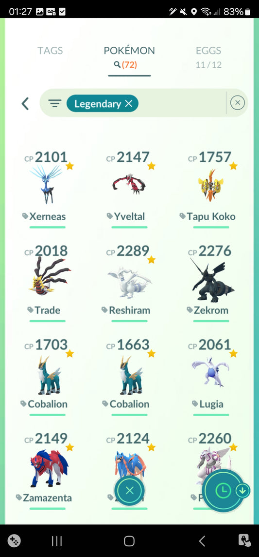[Nivel 34] ✨ Legendarios: 72 ✨ Pokemon Shiny: 25
