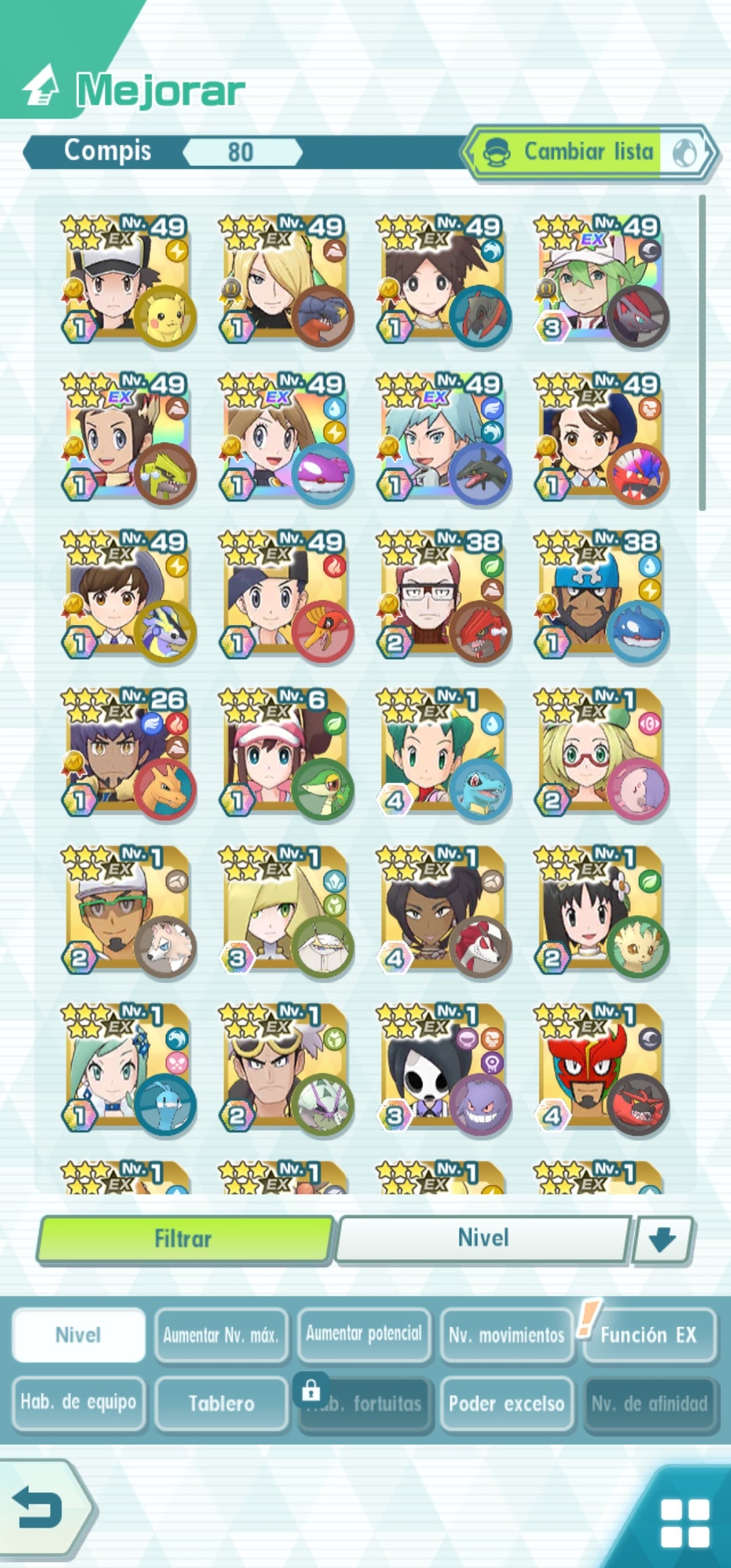 [Android] 1 NEOCAMPEON + 2 ARCHITRAJES⚡| ✨ N 3/5 (ARCHITRAJE) , Cintia (ARCHITRAJE), Rizzo (NEOCAMPEON), Máximo (Aniversario) ,Juliana, Florian, Rojo (TRAJE S, RAYO)