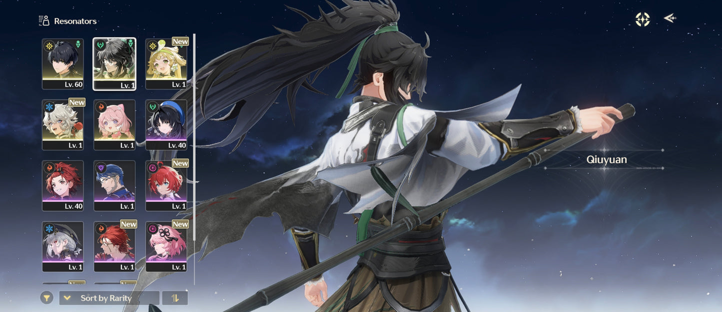 [Nivel 41] 25,331 Astritas 💎 |  Qiuyuan + Arma | Wuthering Waves Cuenta Reroll