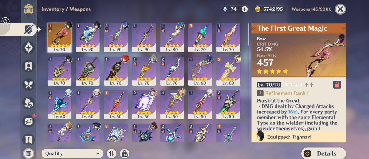 NA AR57| Flins + Neuvillette + Wriothesley + Alhaitham + Zhongli + Arlecchino + Kinich + Kamisato Ayato + Chasca + Arataki Itto + Kazuha + Xianyun + Xiao + Wanderer + Diluc ( SKIN ) C1+ Dehya + Qiqi C1 + Tighnari C1 + Jean