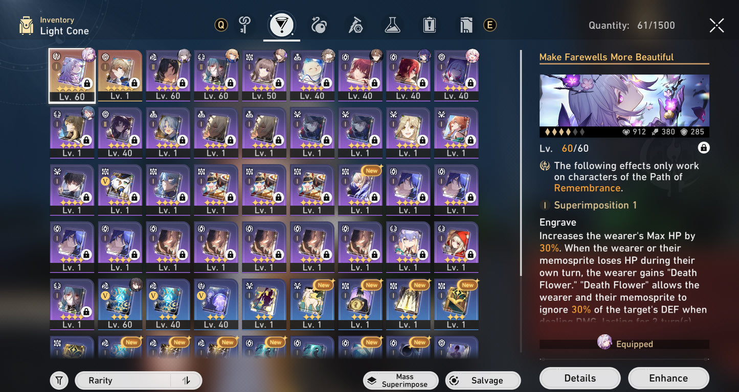 [Nivel 42] Castorice + Cono , Ruan Mei + Firefly + Archer + Bronya + Welt