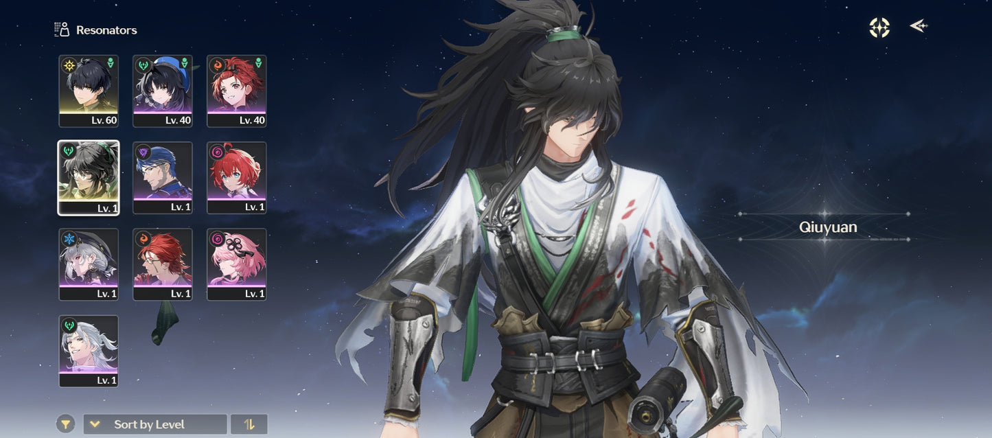 [Nivel 40] 28,475 Astritas 💎 | Qiuyuan + Arma | Wuthering Waves Cuenta Reroll