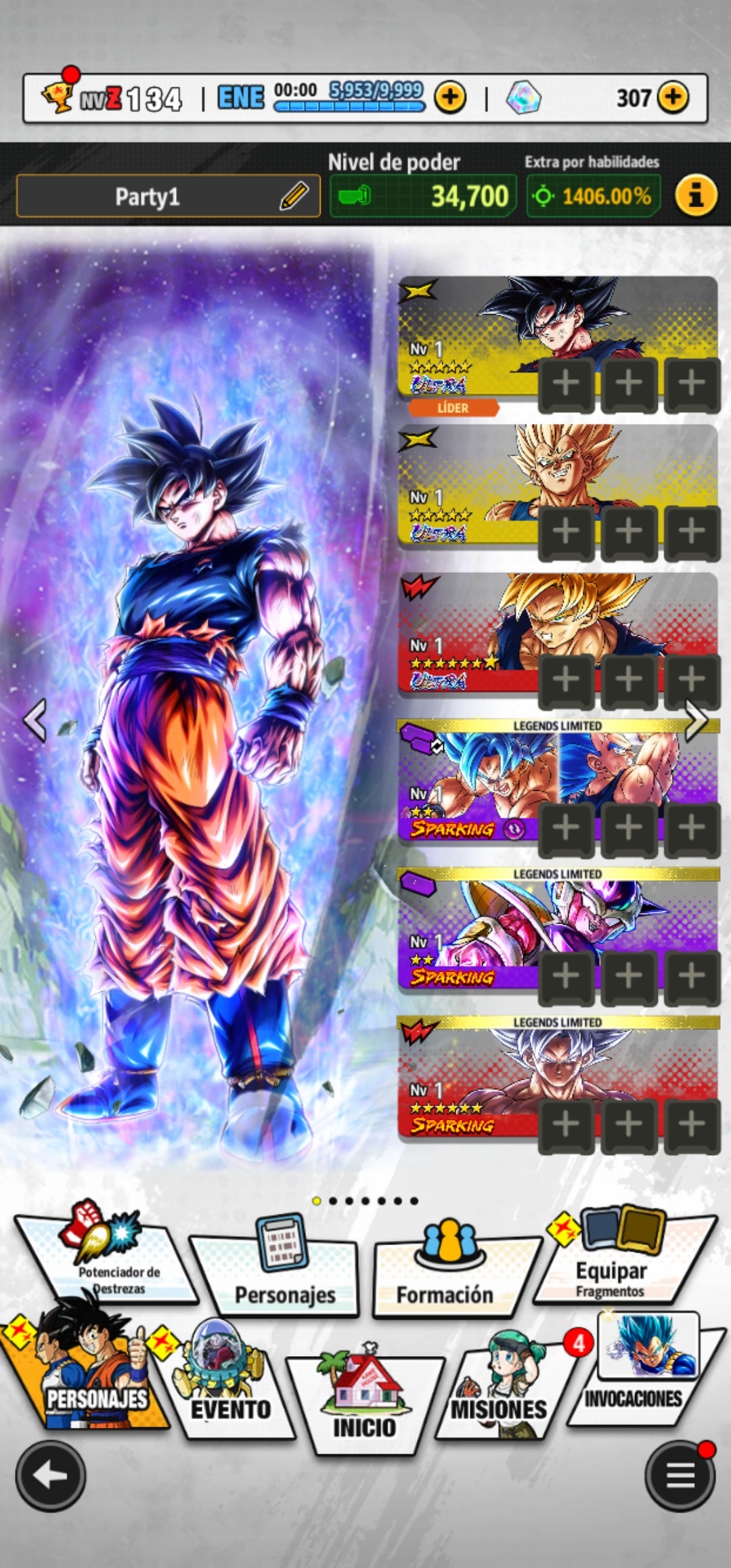 [Android & iPhone]  ⭐️ Majin Vegeta + Pre-Ultrainstinto Goku [ULTRA] | ⭐️ 8 Legends Limited | Dragon Ball: Legends Cuenta Reroll