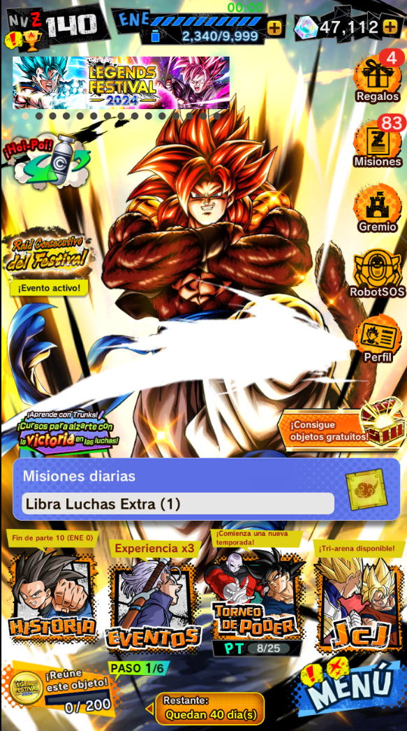 GOGETA SSJ4 ULTRA + 47,112 CRONOCRISTALES💎[Solo Android]