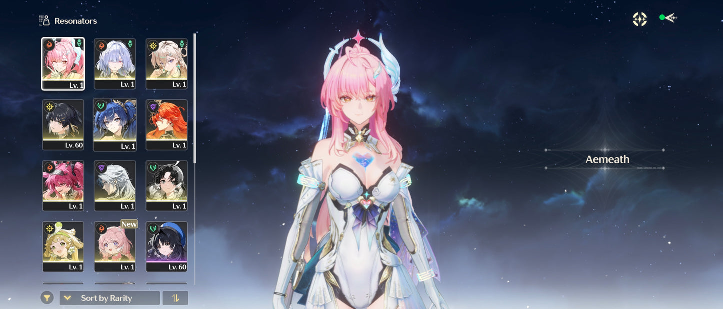 [Nivel 47] 10,330 Astritas 💎+ Aemeath + Arma + Augusta +  Mornye + Lynae + Iuno + Lupa