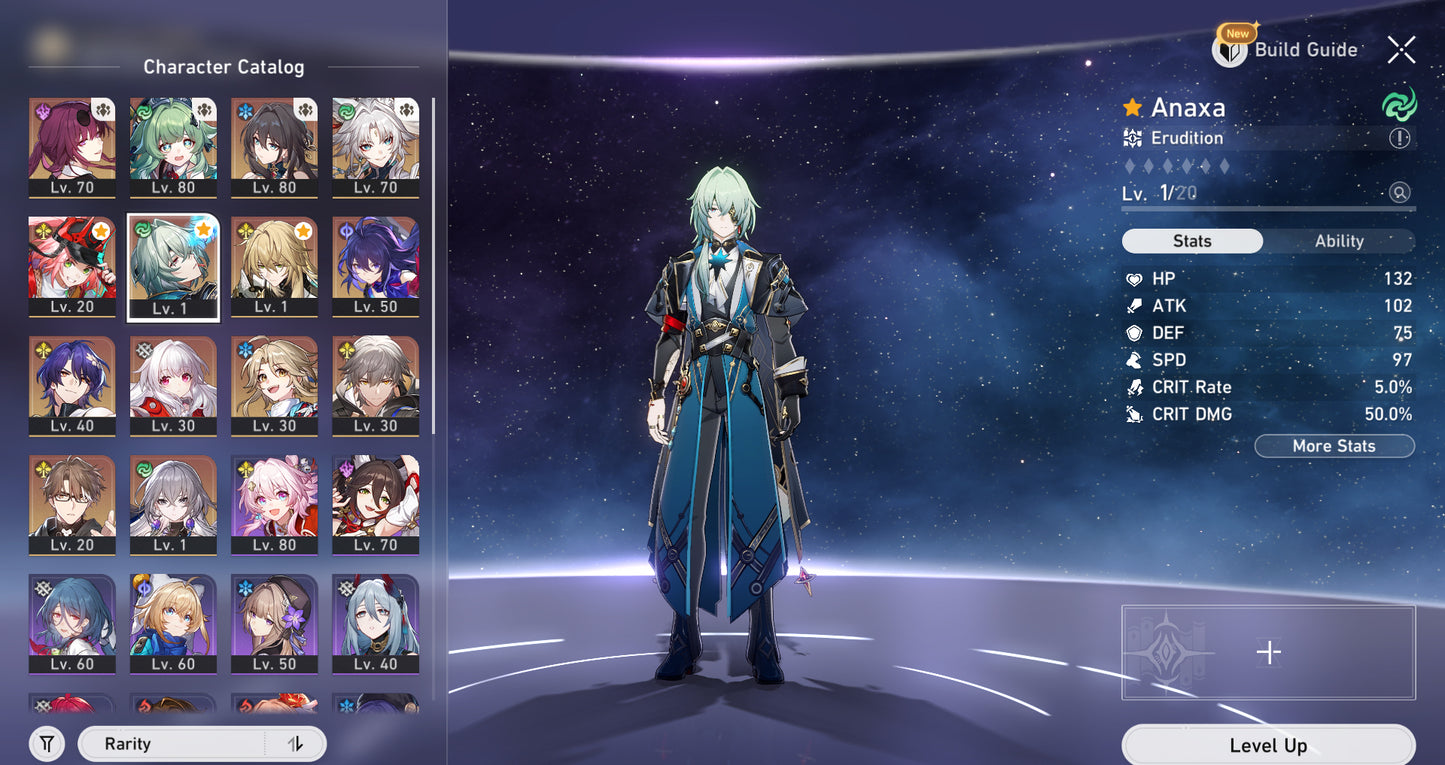 [TL 63] ⭐️Kafka + Huo Huo + Ruan Mei + Feixiao + Rappa + Anaxa + Luocha + Seele + Dr Ratio + Clara + Yanqing + Welt E2 + Bronya