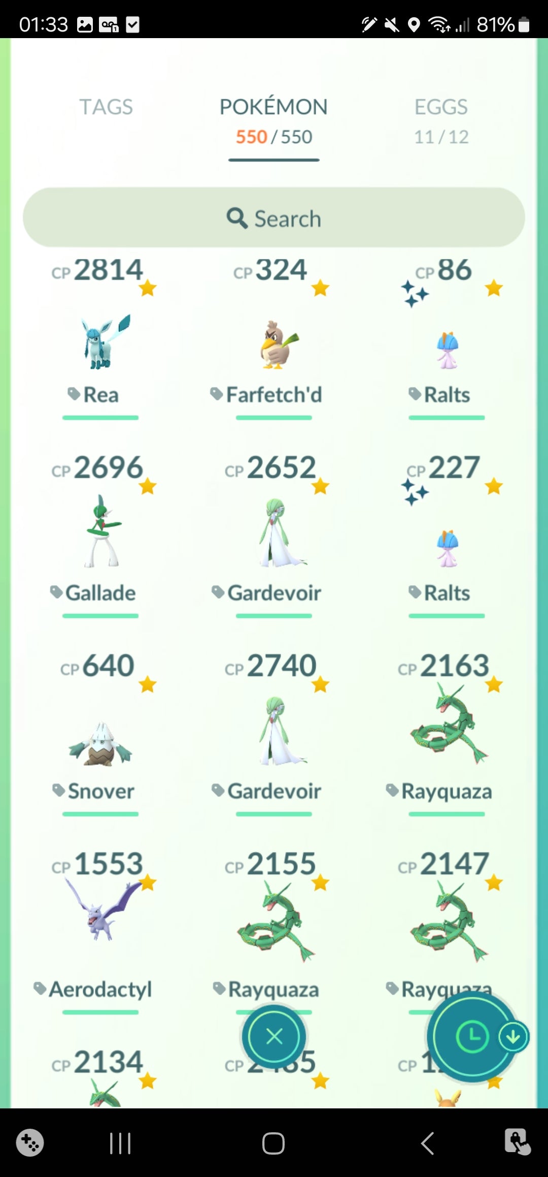 [Nivel 34] ✨ Legendarios: 72 ✨ Pokemon Shiny: 25