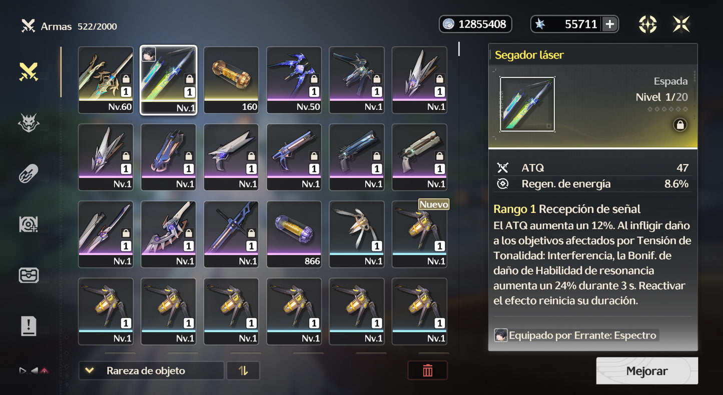 [Nivel 46] 55,711Astritas 💎+ Mornye + Verina C1 + 12 MAREA RADIANTE + 7 MAREA DE FORJA