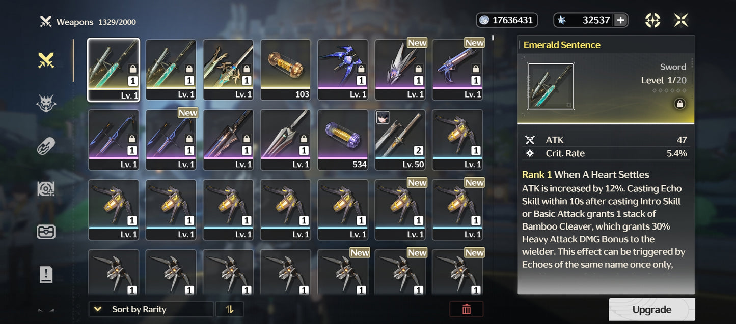 [Nivel 40] 32,537 Astritas 💎 | Qiuyuan + Arma | Wuthering Waves Cuenta Reroll