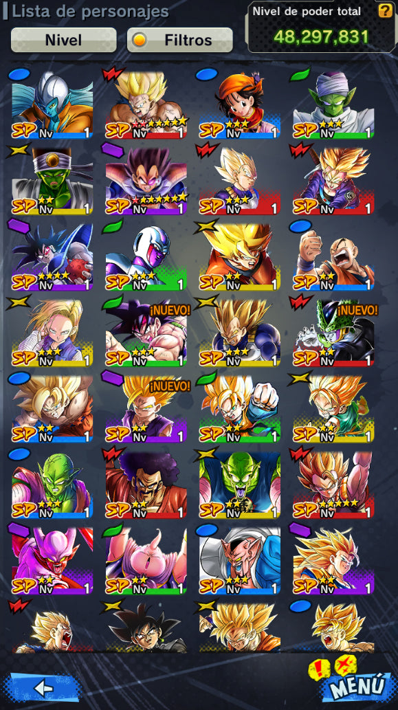 [Solo Android] ⭐️ CELL PERFECTO⭐️ + 💎75,757 Cronocristales💎 + 6 LL