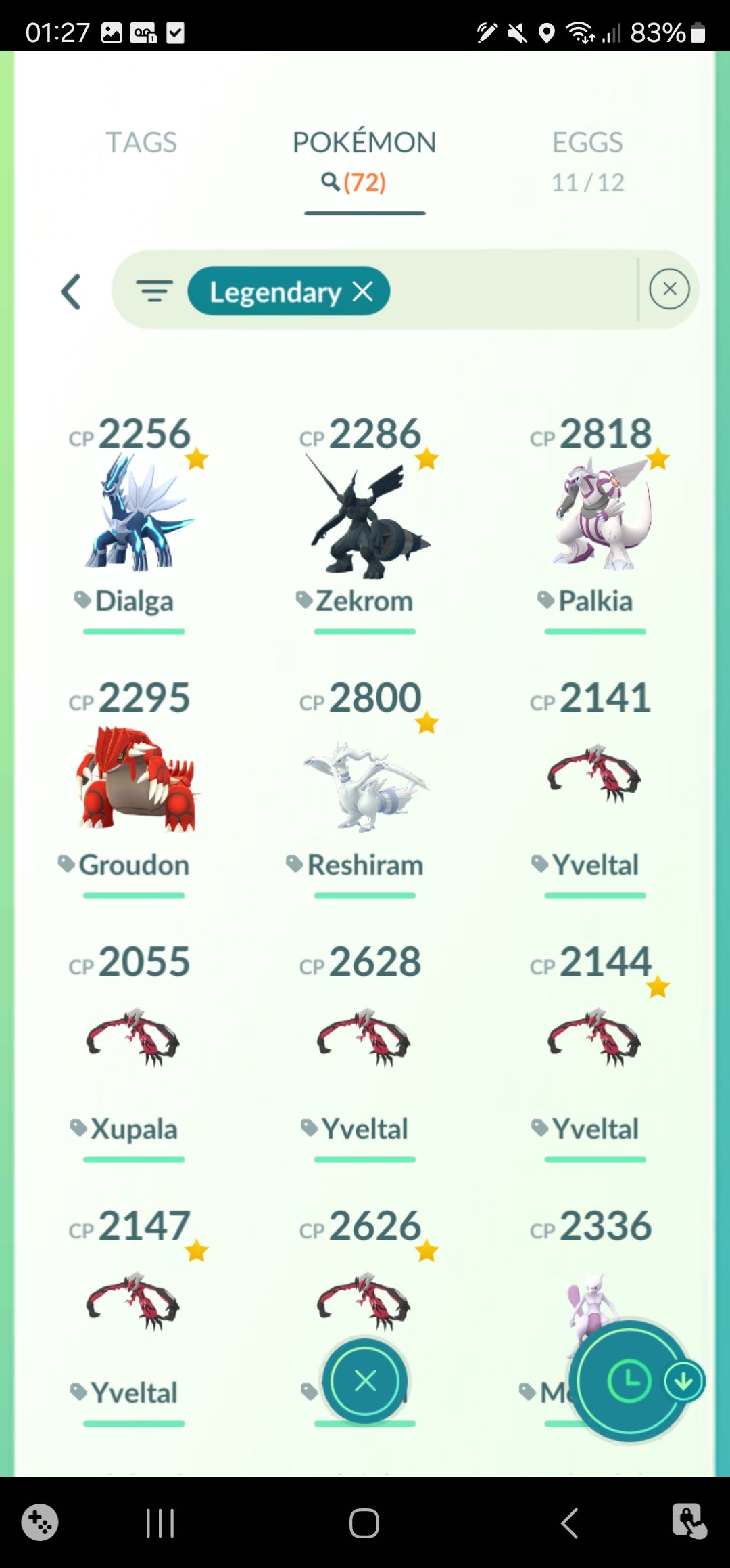 [Nivel 34] ✨ Legendarios: 72 ✨ Pokemon Shiny: 25