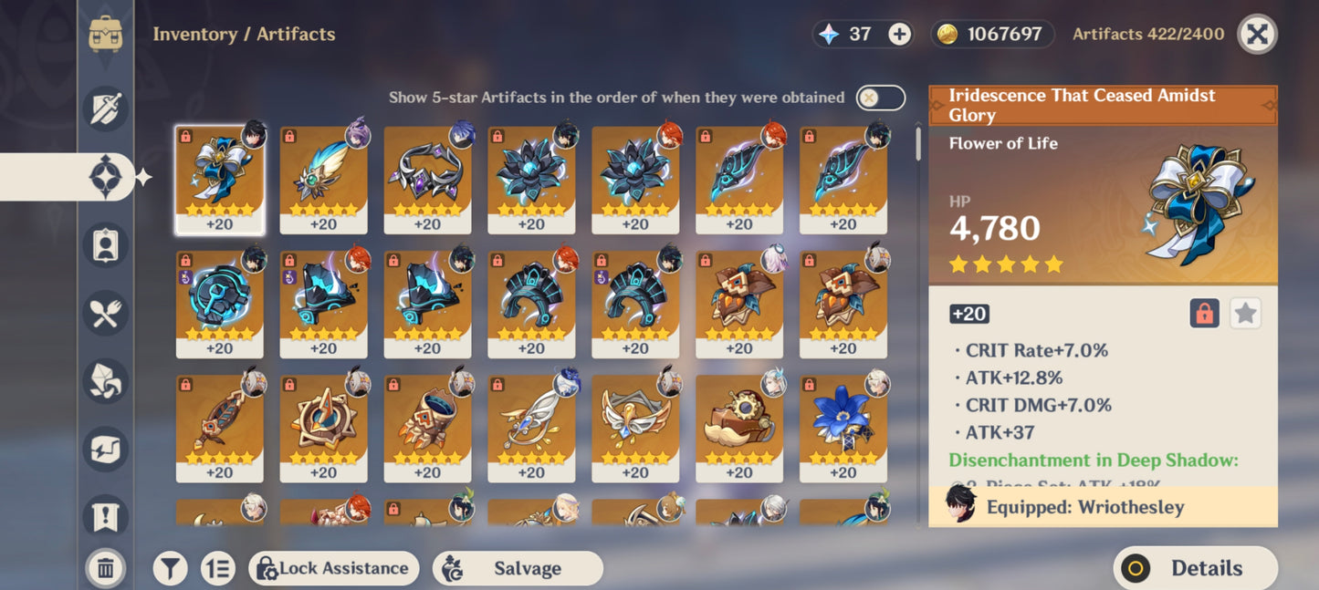 NA AR57 Endgame | Nicole, Columbina, Flins, Citlali, Mavuika, Neuvillette, Arlecchino, Furina, Xiao C1, Mona C1, Jean C1, Keqing C1