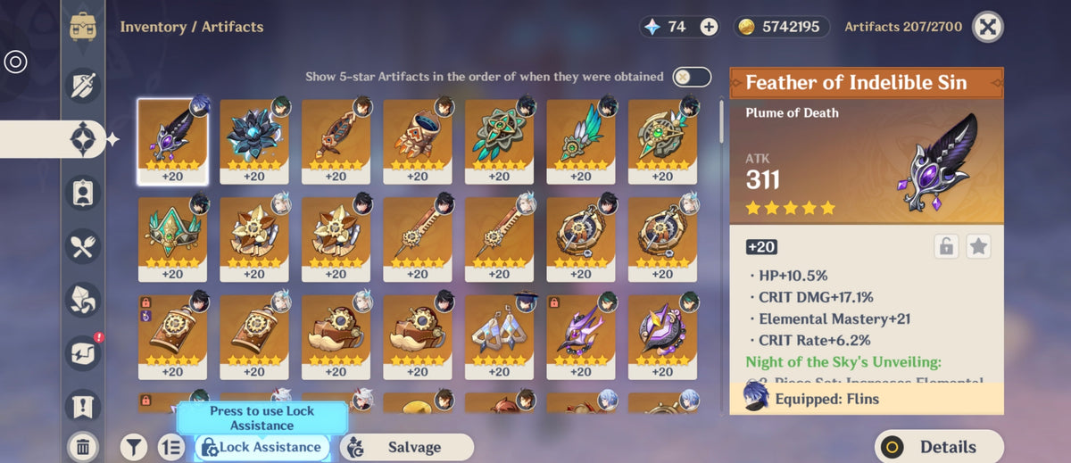 NA AR57| Flins + Neuvillette + Wriothesley + Alhaitham + Zhongli + Arlecchino + Kinich + Kamisato Ayato + Chasca + Arataki Itto + Kazuha + Xianyun + Xiao + Wanderer + Diluc ( SKIN ) C1+ Dehya + Qiqi C1 + Tighnari C1 + Jean