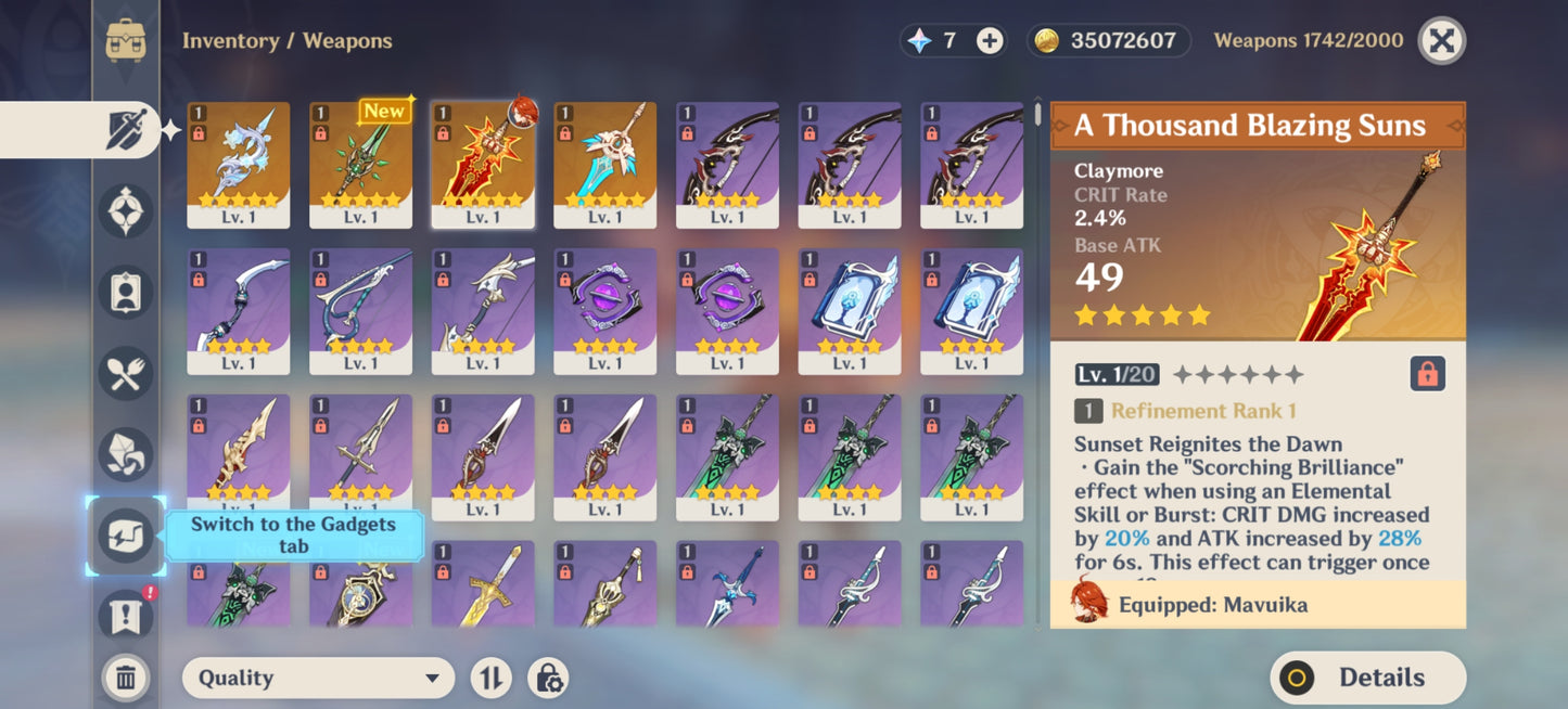 [AR 53] ⭐️[CUMPLEAÑOS LIBRE 🎂] Mavuika + Arma + 323 Destinos entrelazados + Dehya