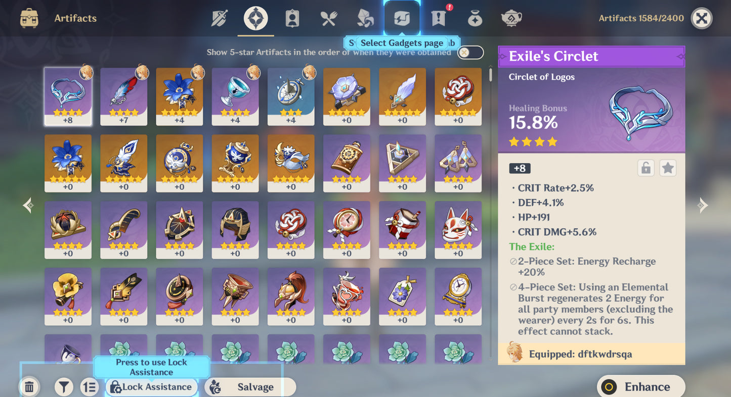 (REROLL + CUMPLEAÑOS LIBRE) Nivel 55 + Varka +Arma ✨+ 210 Destinos Entrelazados ✨