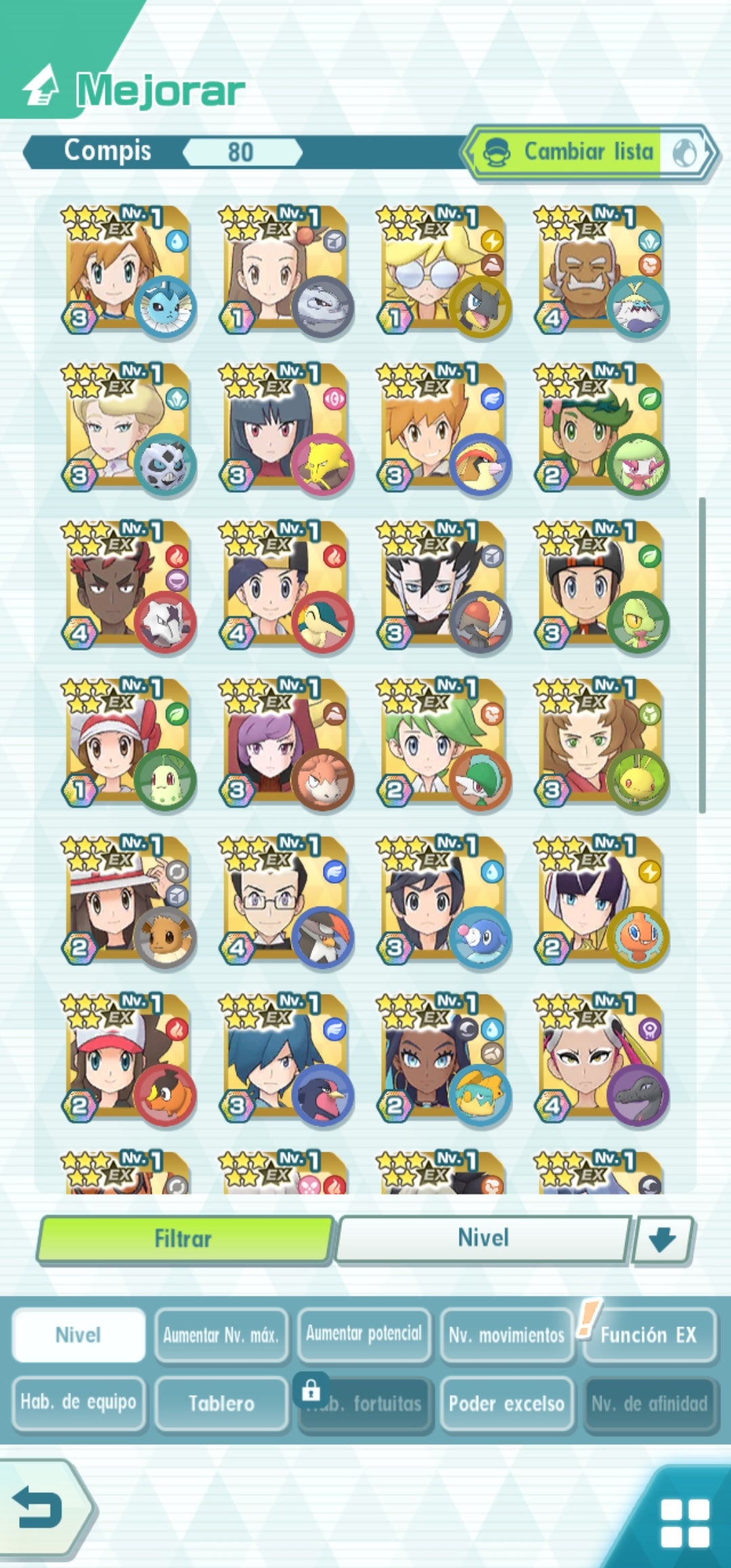 [Android] 1 NEOCAMPEON + 2 ARCHITRAJES⚡| ✨ N 3/5 (ARCHITRAJE) , Cintia (ARCHITRAJE), Rizzo (NEOCAMPEON), Máximo (Aniversario) ,Juliana, Florian, Rojo (TRAJE S, RAYO)