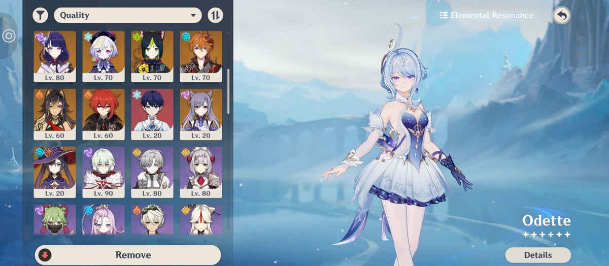 NA AR58|+191 Deseos+ Odette Linnea Columbina Durin Flins C1 Bloodsoaked Ruins Ineffa Kinich Arlecchino Zhongli Chasca Tartaglia Raiden Shogun Mona Keqing C1 Tighnari C1 Qiqi C1 Dehya