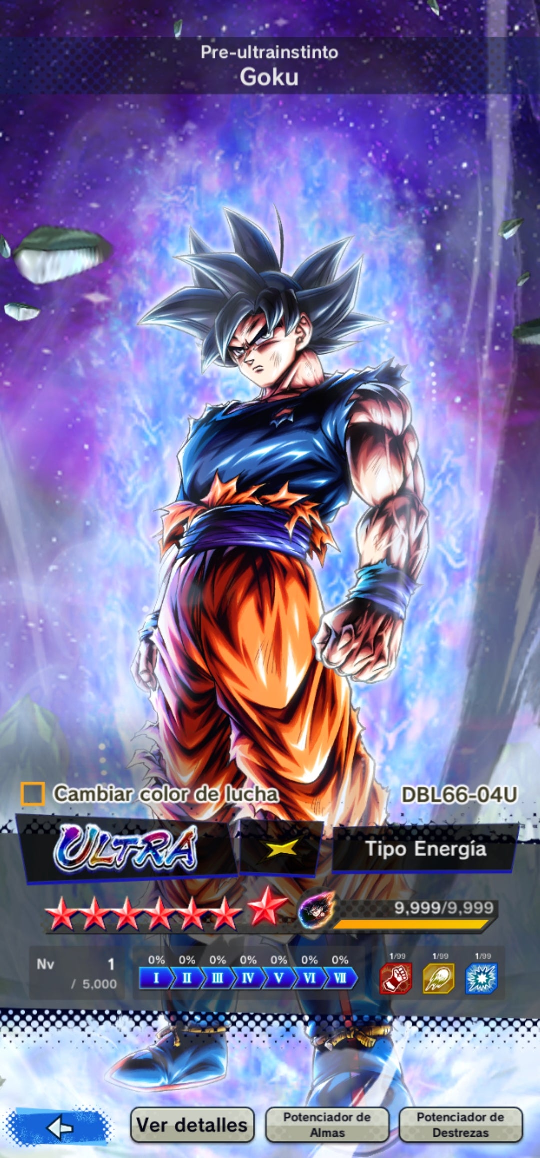 [Android & iPhone] ⭐️ PRE-ULTRAINSTINTO GOKU 7 ESTRELLAS (ROJAS)