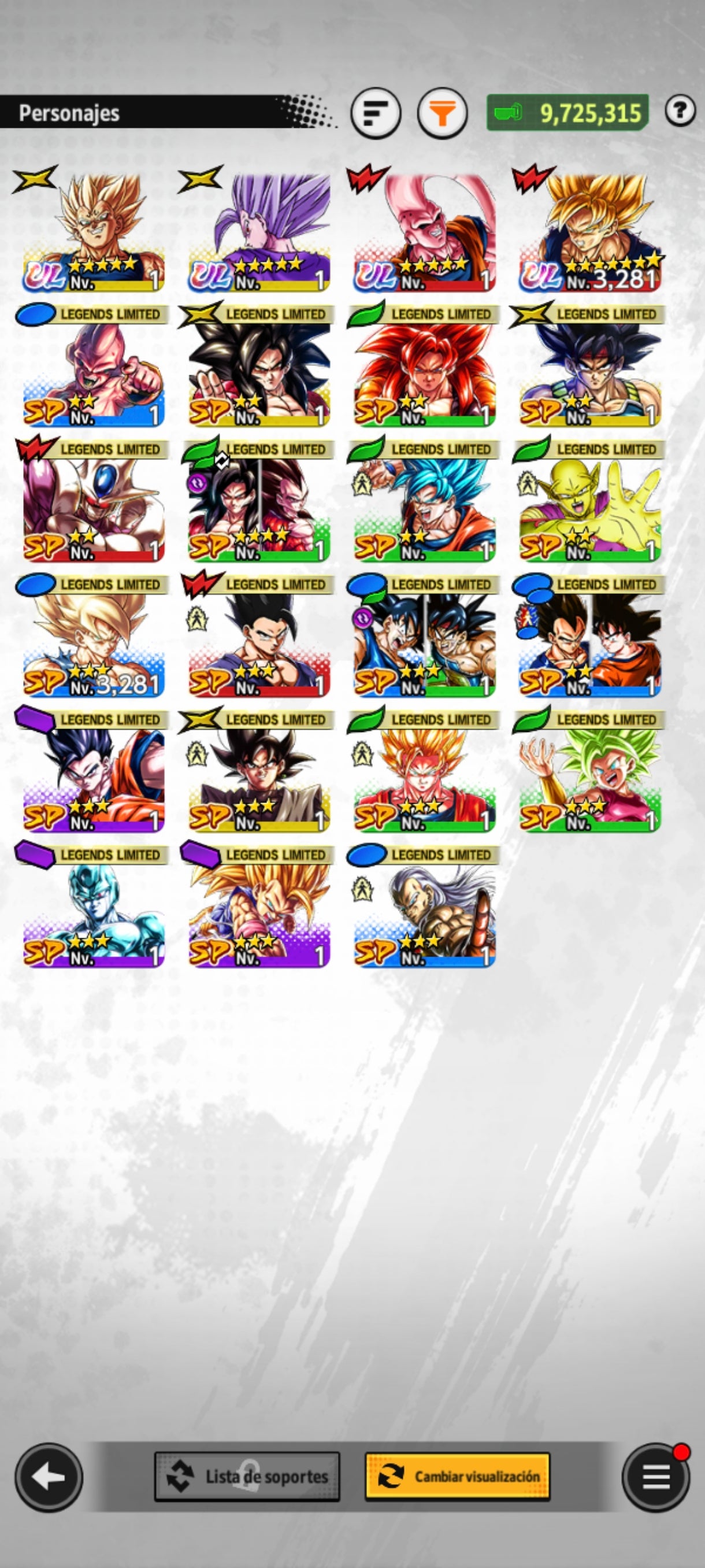 [Android] ⭐️ 3 ULTRAS Majin Vegeta + SS4 Vegeta + Bestia Gohan + Absorción de Gohan Definitivo — 💎20,963 Cronocristales💎 + 19 LL
