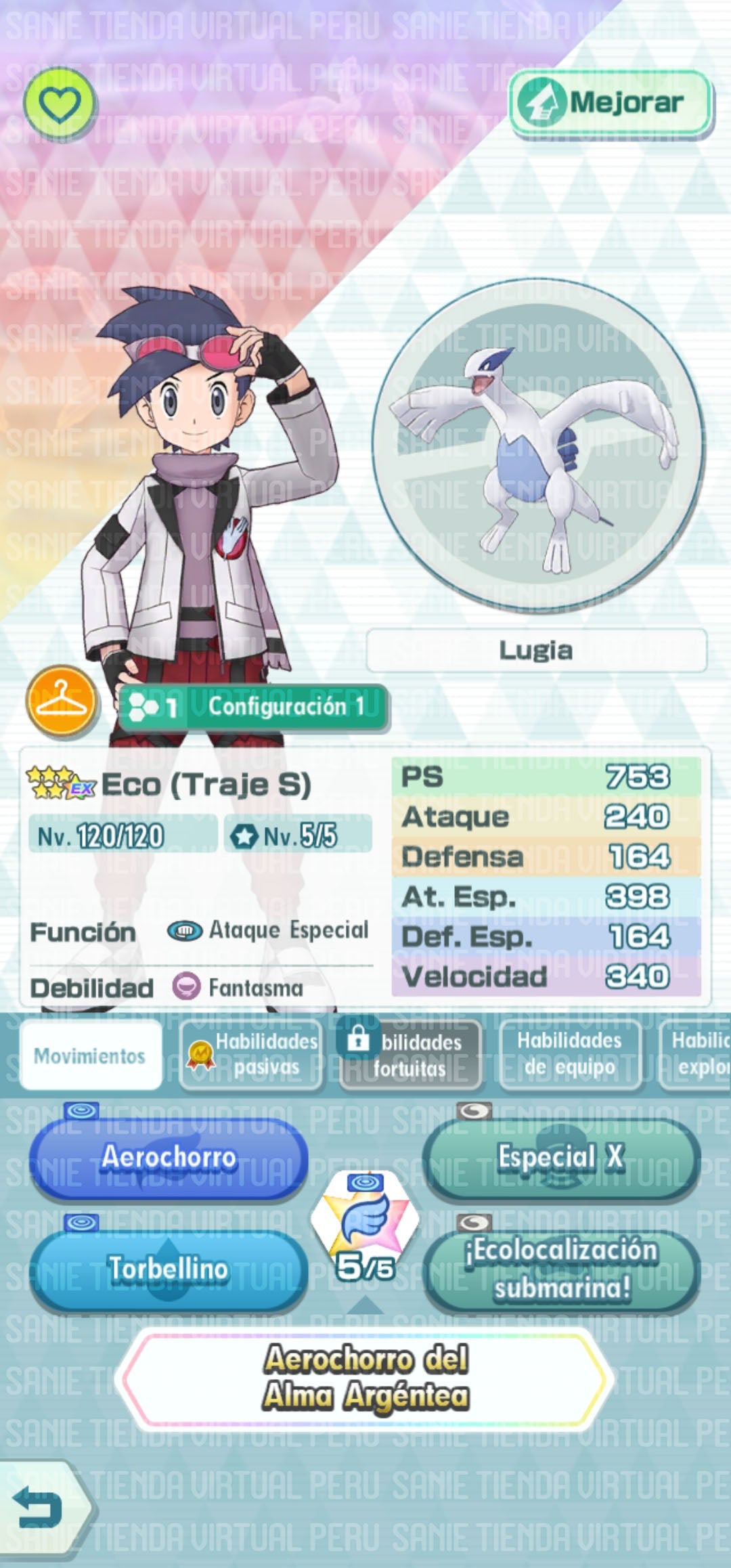 [Servidor Global Nivel 10] ✨ Traje S: Eco 5/5 + Traje S Cristi + Traje S Lira + 45 Compis 5⭐️